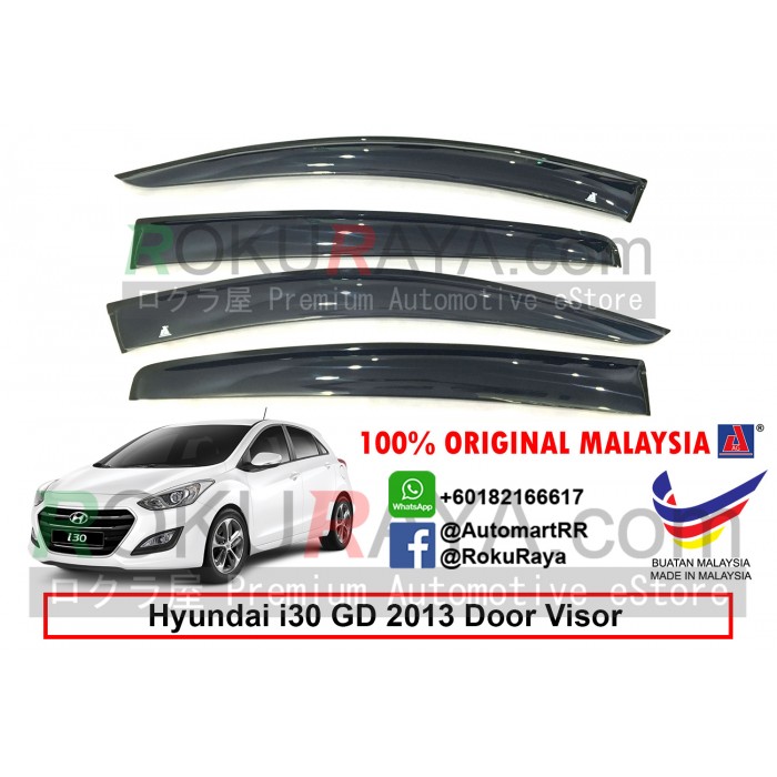 Hyundai i30 Hatchback GD (2nd Gen) 20122017 AG Door Visor Air Press